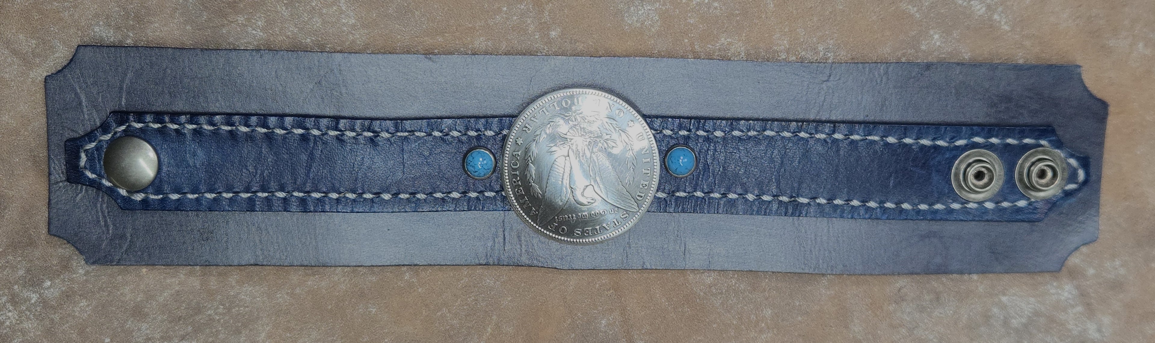 Royal Blue on Slate w/ American Eagle Dollar