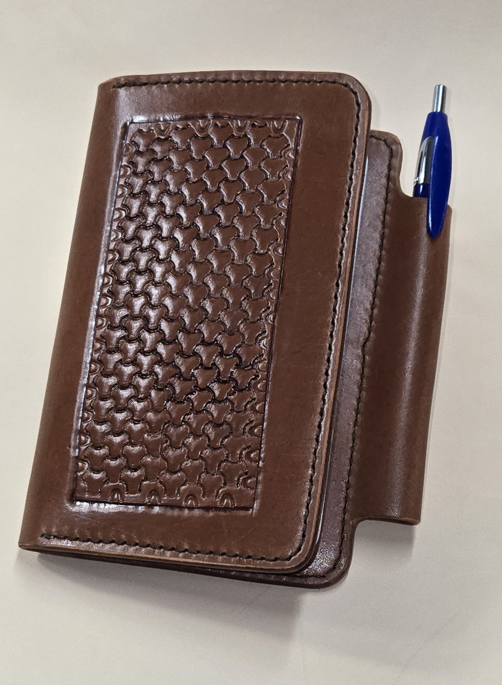Journal Tri- Leather Weave