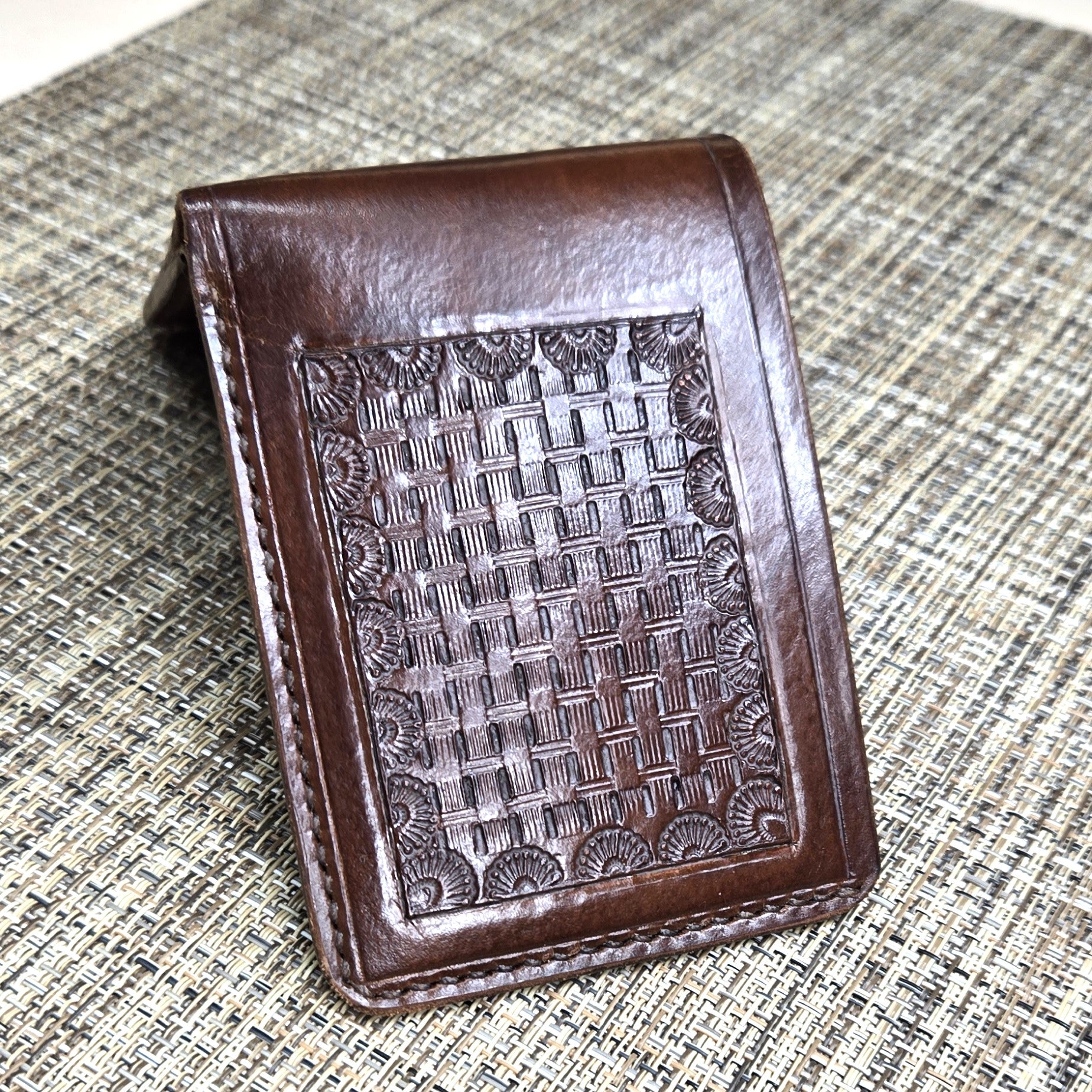 Wallet Mens basket weave